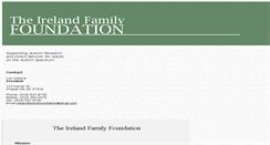 Desktop Screenshot of irelandfamilyfoundation.org